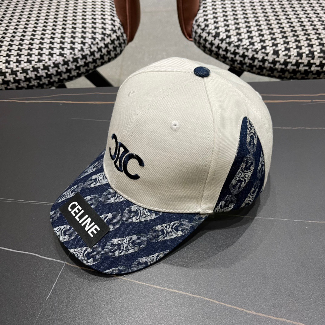 【CELINE赛琳】春夏款新款简约拼色棒球帽，新款出货，大牌款超好搭配，赶紧入手！