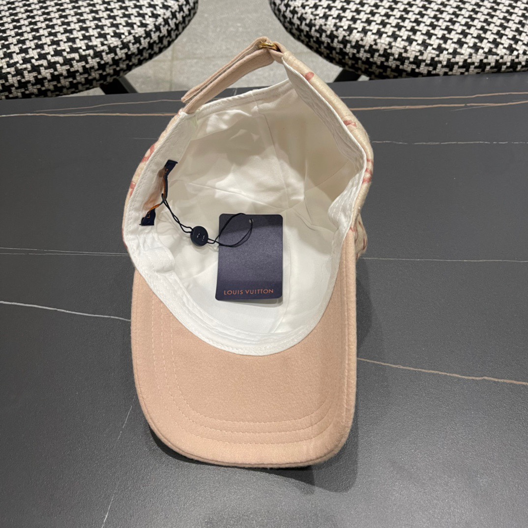 🧢路易威登棒球帽 LouisVuitton😍新款毛绒秋冬款LV棒球帽，重工打造♥️百搭款🤗男女通用！跑量