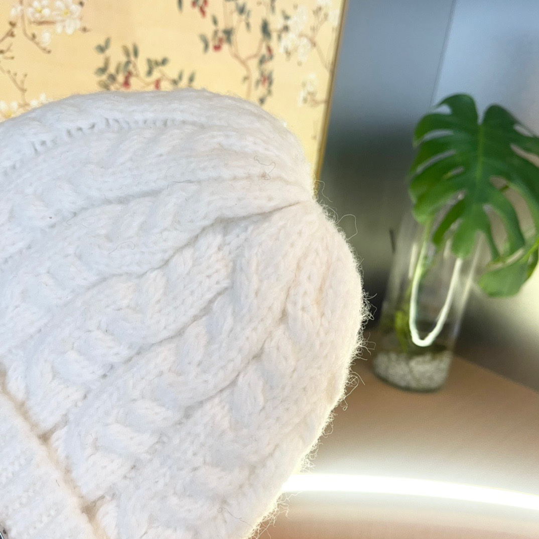 lv路易威登帽子女秋冬毛线帽韩版针织帽大头围帽护耳冬季套头潮加厚帽