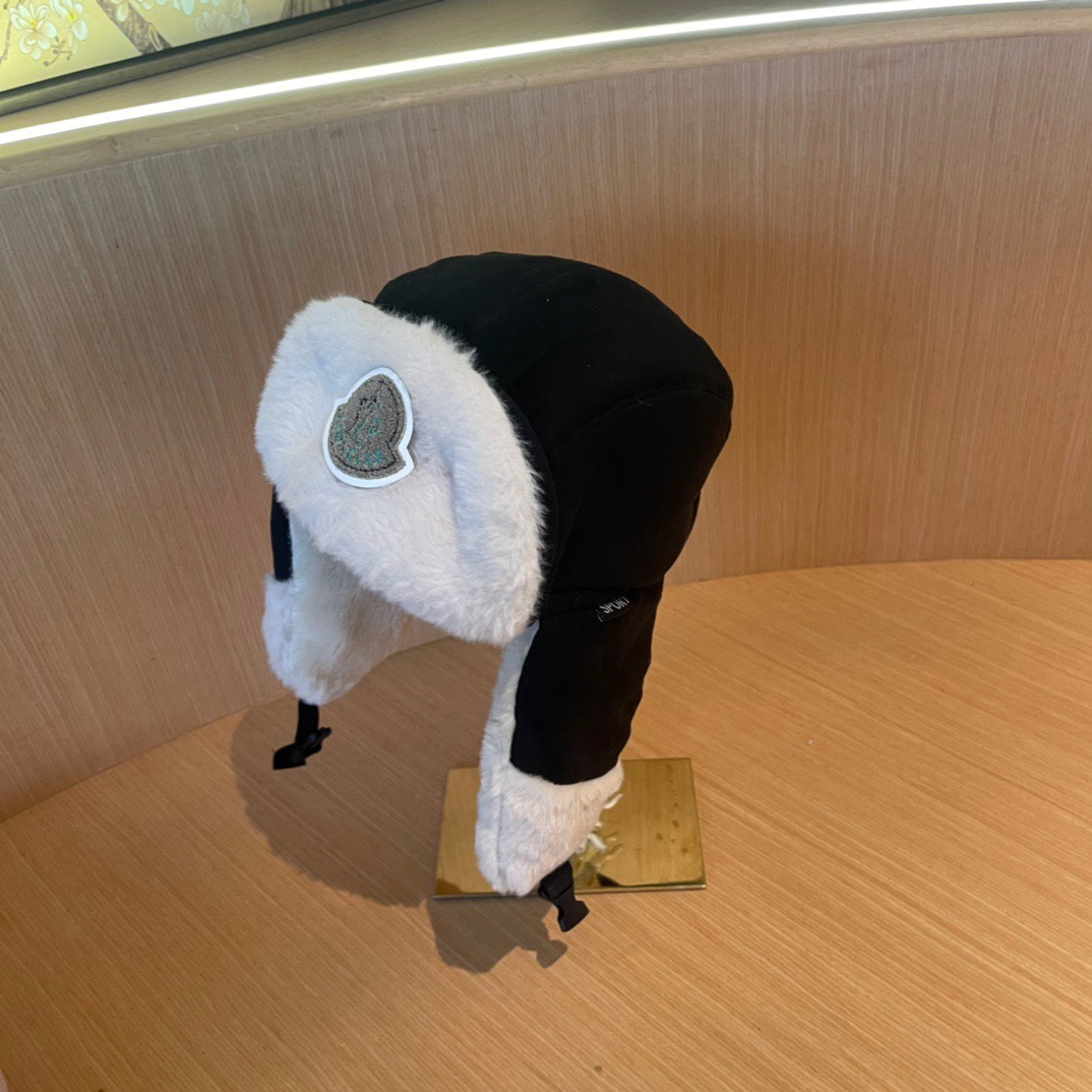 蒙口毛毛绒雷锋帽，保暖护耳帽，