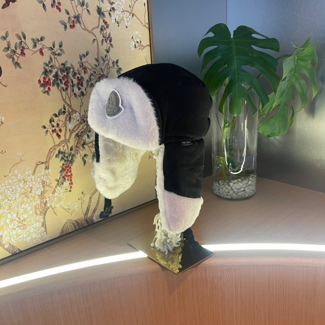 蒙口毛毛绒雷锋帽，保暖护耳帽，