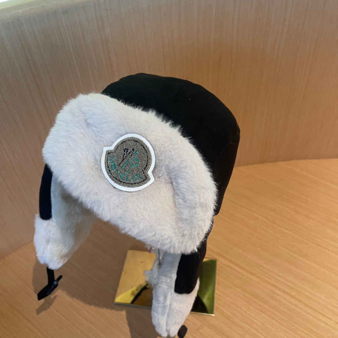 蒙口毛毛绒雷锋帽，保暖护耳帽，