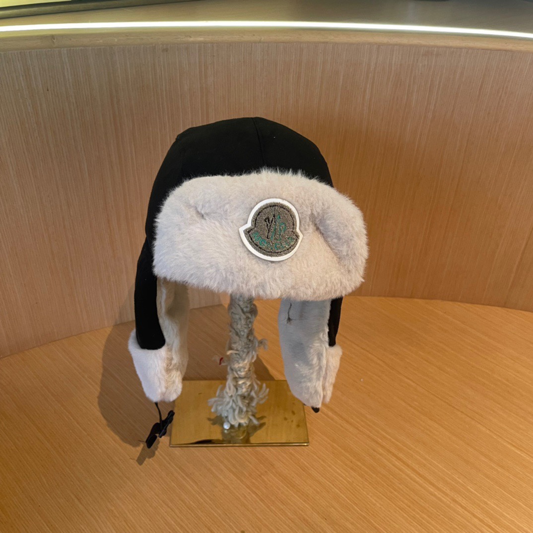 蒙口毛毛绒雷锋帽，保暖护耳帽，