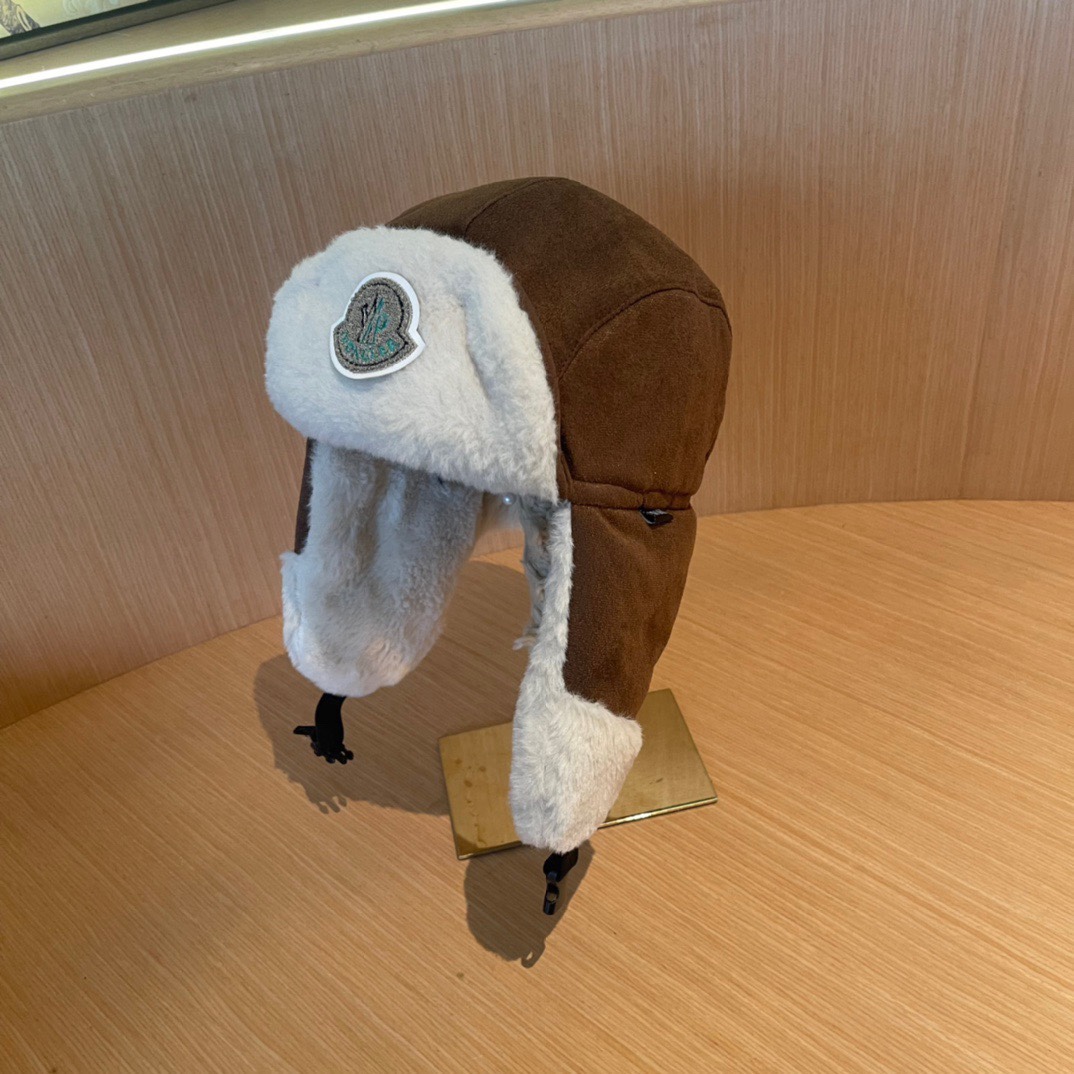 蒙口毛毛绒雷锋帽，保暖护耳帽，