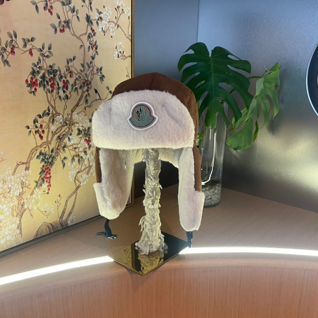 蒙口毛毛绒雷锋帽，保暖护耳帽，