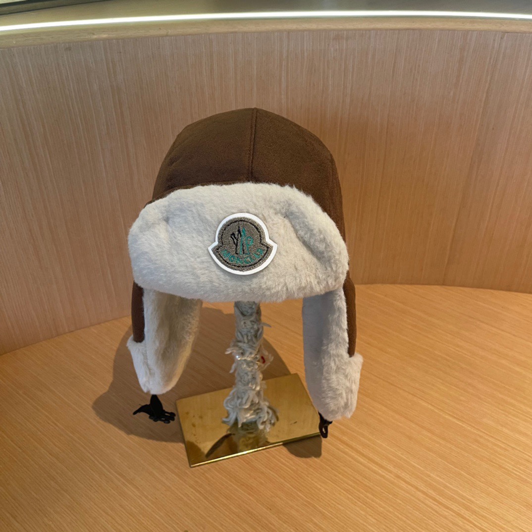 蒙口毛毛绒雷锋帽，保暖护耳帽，