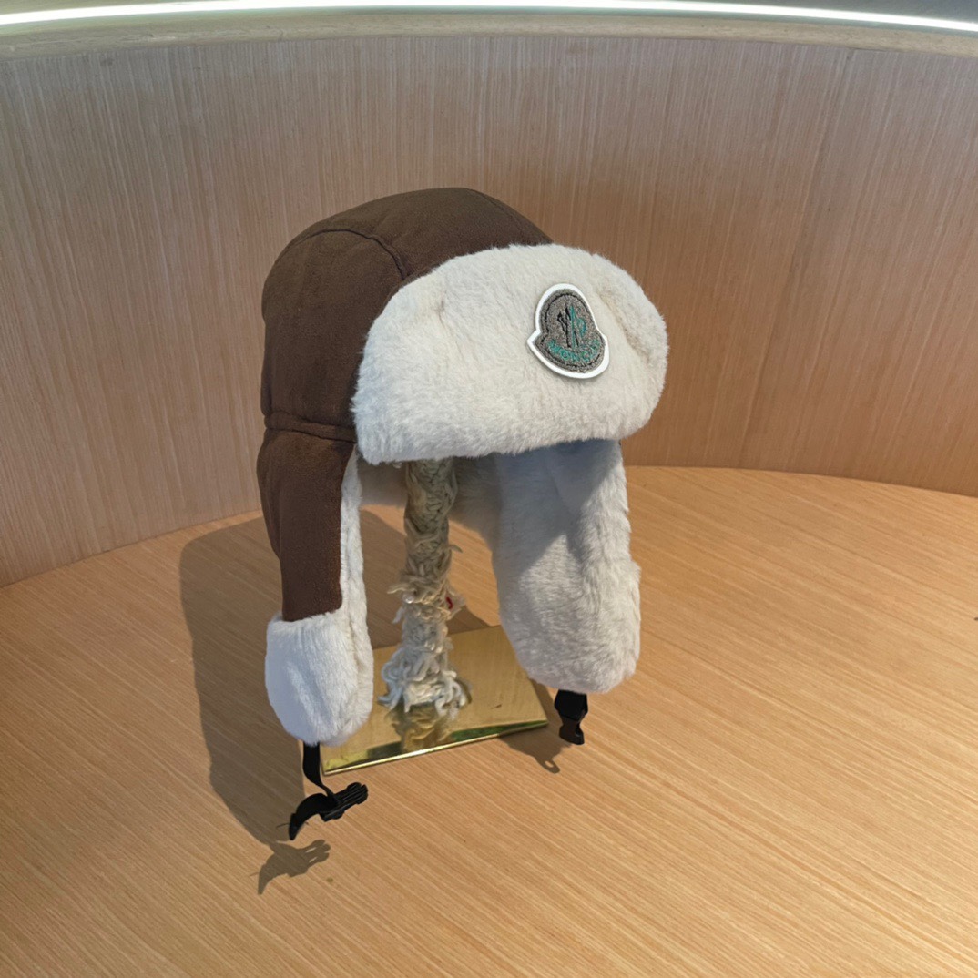 蒙口毛毛绒雷锋帽，保暖护耳帽，