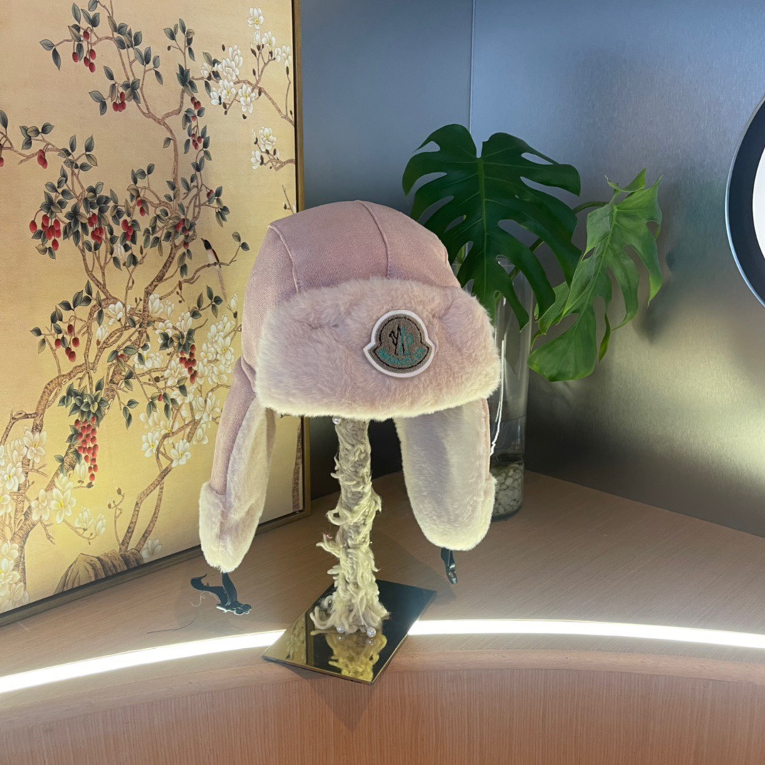 蒙口毛毛绒雷锋帽，保暖护耳帽，