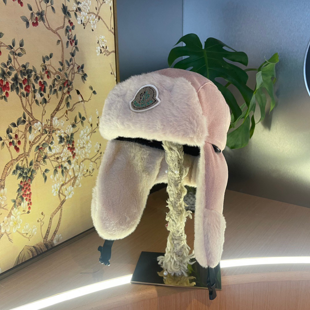 蒙口毛毛绒雷锋帽，保暖护耳帽，