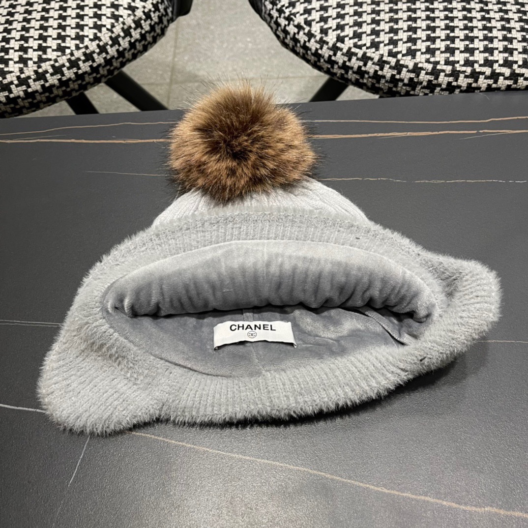  Chanel香奈儿针织毛线帽护耳保暖帽