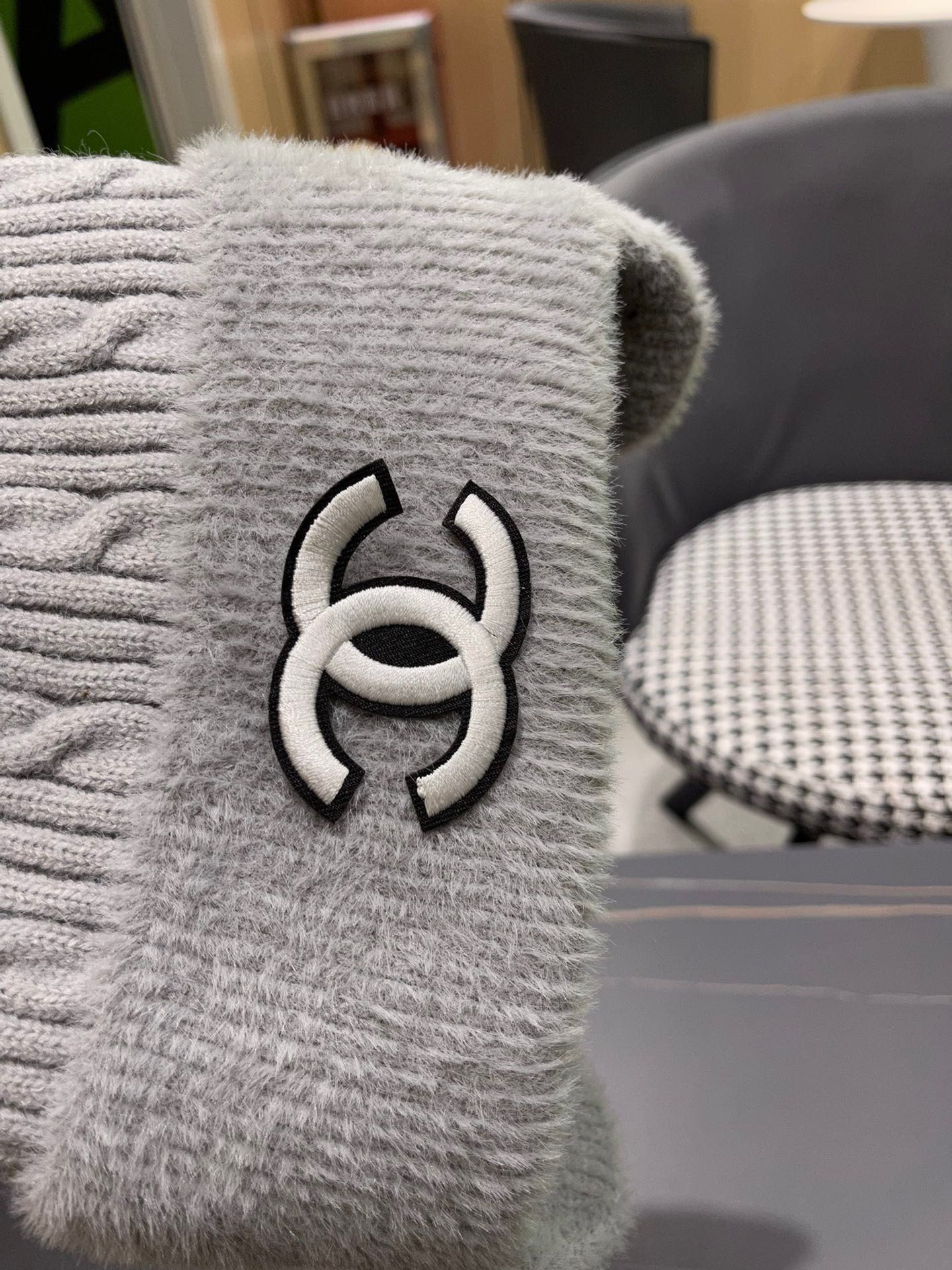  Chanel香奈儿针织毛线帽护耳保暖帽