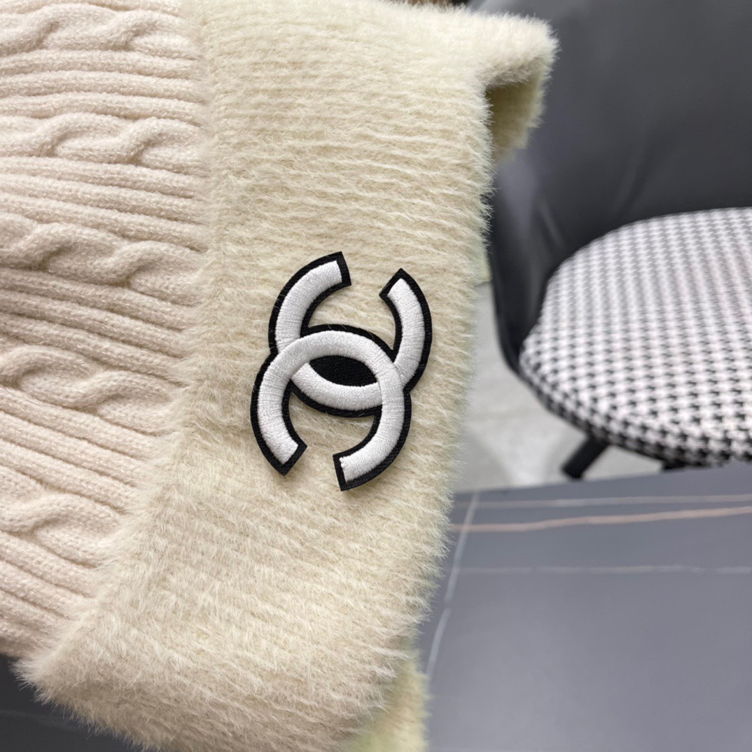  Chanel香奈儿针织毛线帽护耳保暖帽