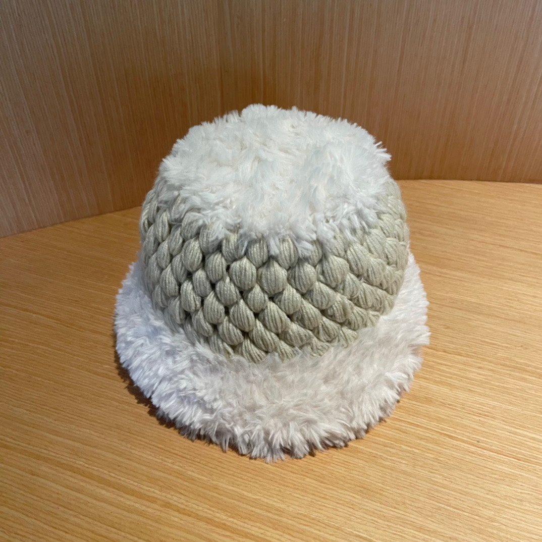 【CHANEL香奈儿】2024新款秋款麻花针织渔夫帽🌈 毛毛盆帽百搭休闲～小香风