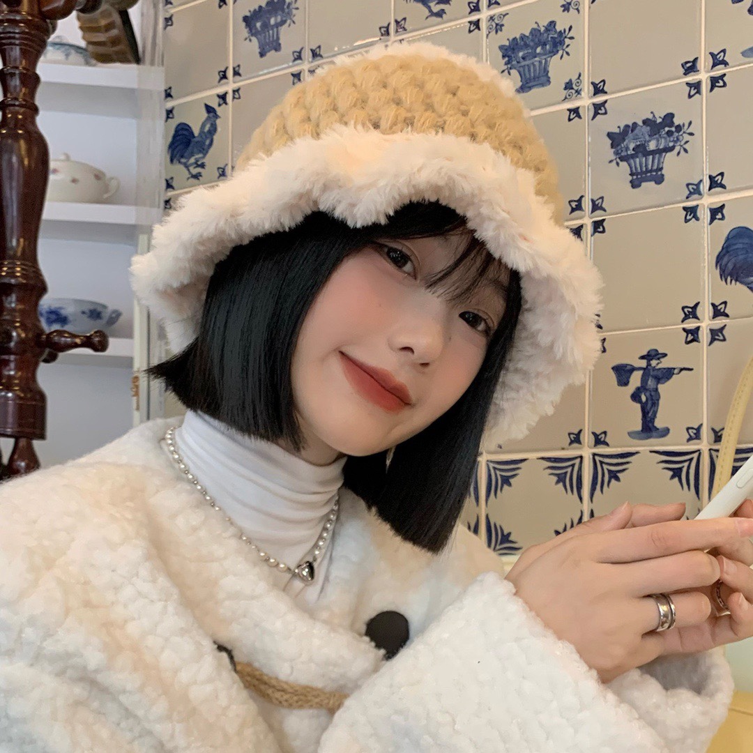 【CHANEL香奈儿】2024新款秋款麻花针织渔夫帽🌈 毛毛盆帽百搭休闲～小香风