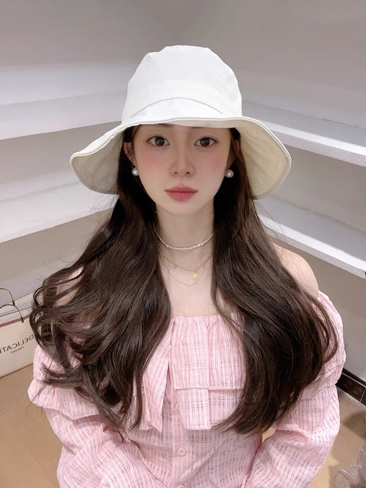  迪奥Dior韩版蝴蝶结渔夫帽子女款夏天配裙子遮阳盆帽脸小
大檐防晒太阳帽