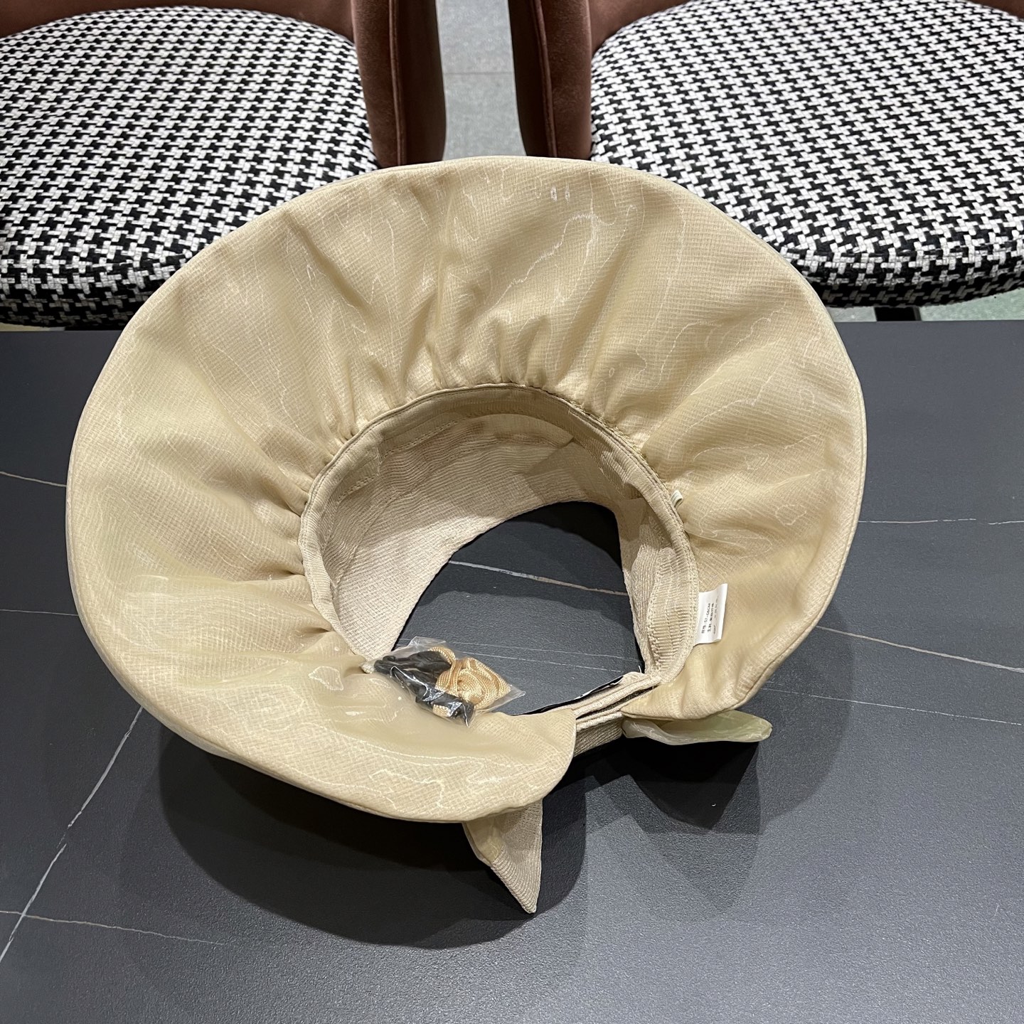 【CHANEL香奈儿】2025新款大帽檐遮阳帽女夏季防晒防紫外线海边空顶帽显脸小太阳帽