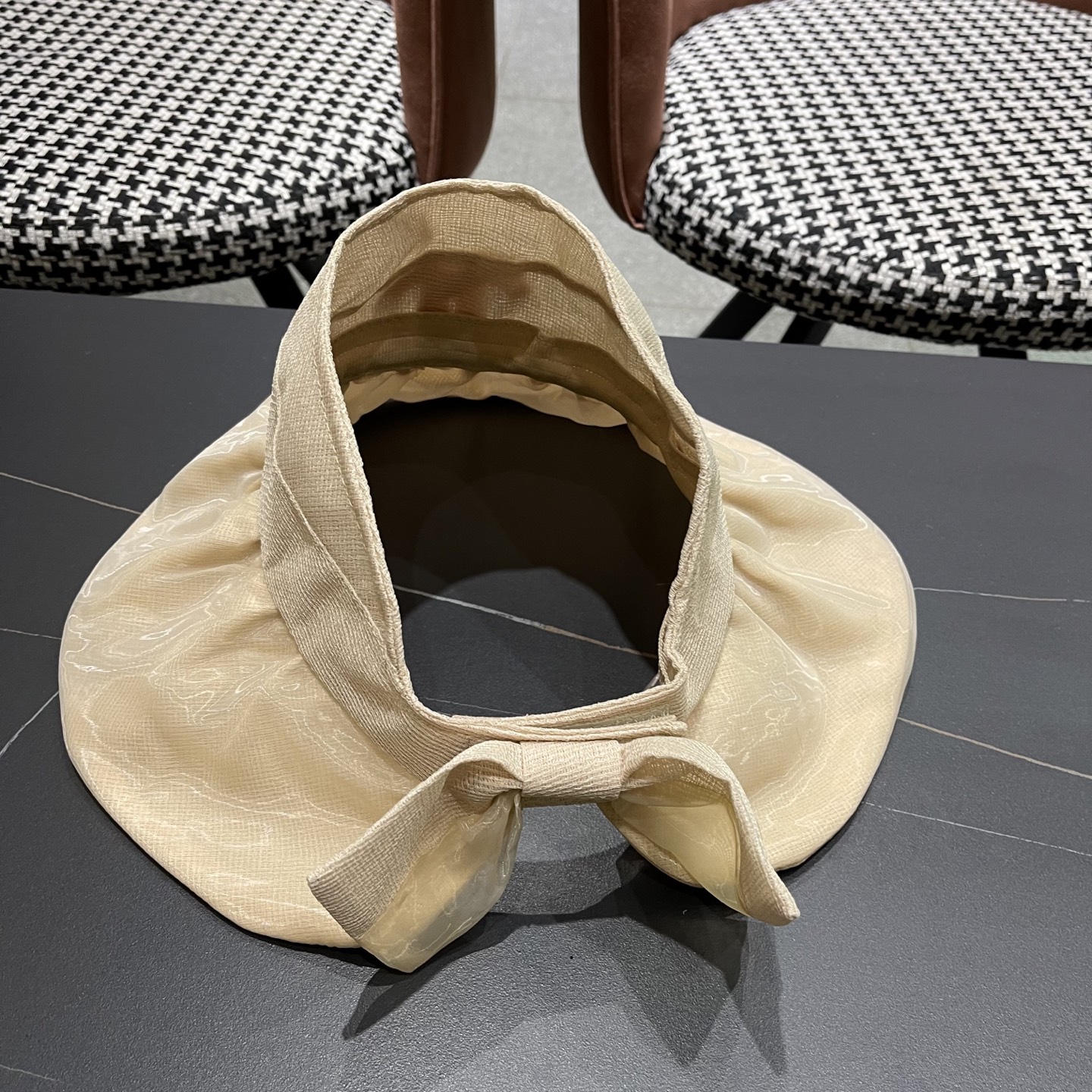 【CHANEL香奈儿】2025新款大帽檐遮阳帽女夏季防晒防紫外线海边空顶帽显脸小太阳帽