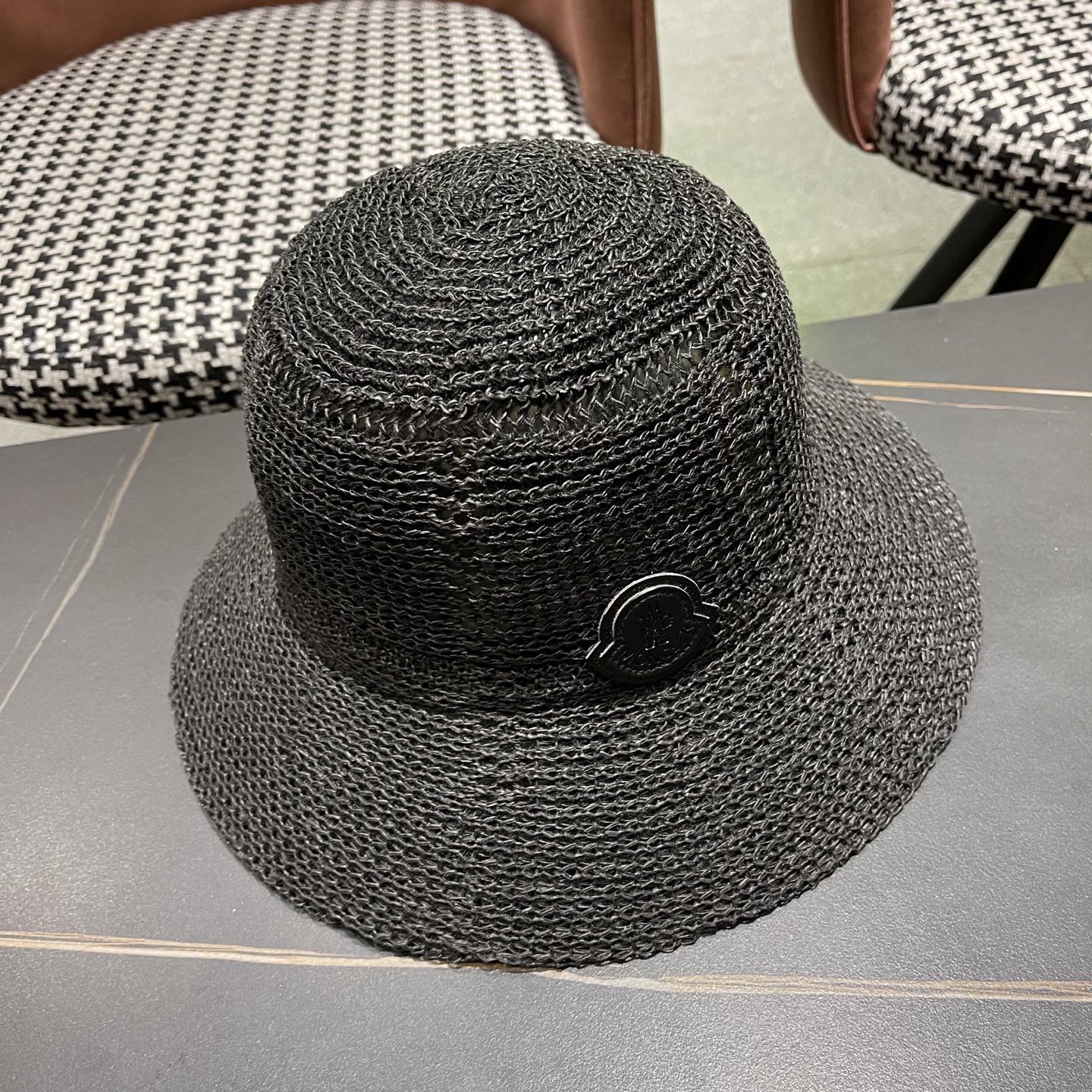  Moncler蒙口 高品质新款遮阳帽镂空渔夫帽戛季百搭出游圆顶
草帽防晒遮阳帽