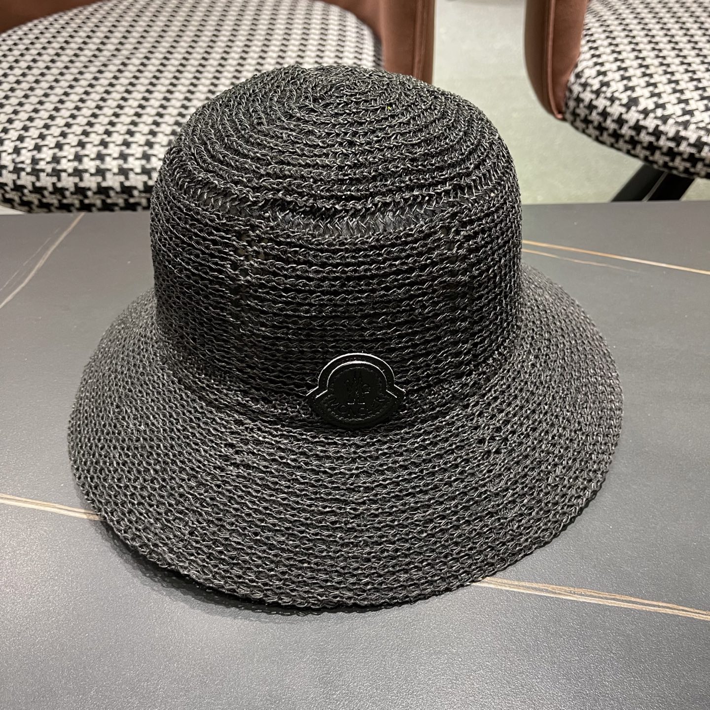  Moncler蒙口 高品质新款遮阳帽镂空渔夫帽戛季百搭出游圆顶
草帽防晒遮阳帽