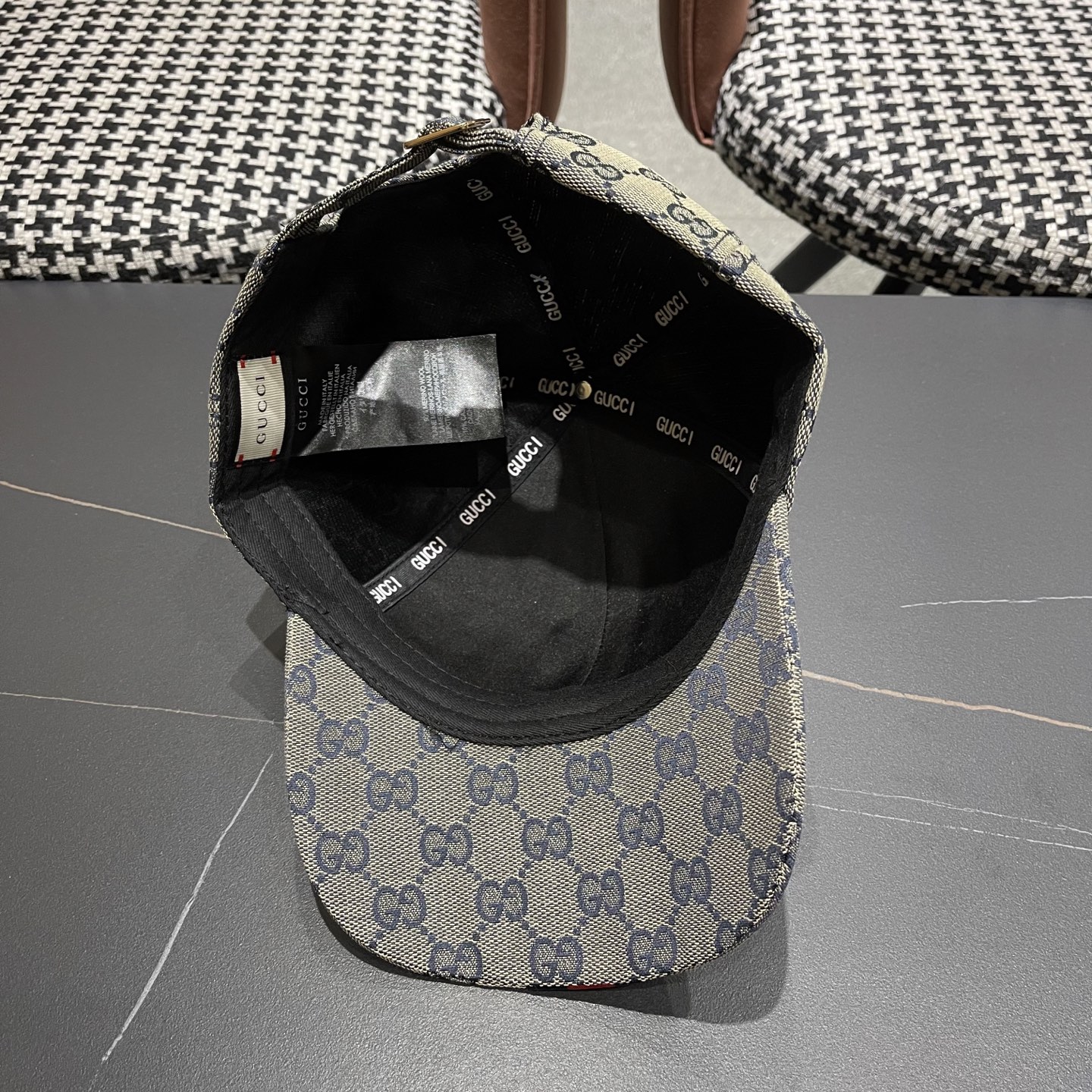  Gucci古奇鸭舌帽男女新款帆布饰条纹织带韩版G家高定帽子户外棒球帽