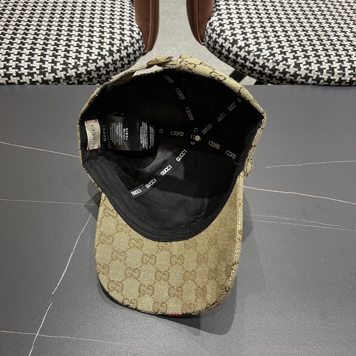  Gucci古奇鸭舌帽男女新款帆布饰条纹织带韩版G家高定帽子户外棒球帽