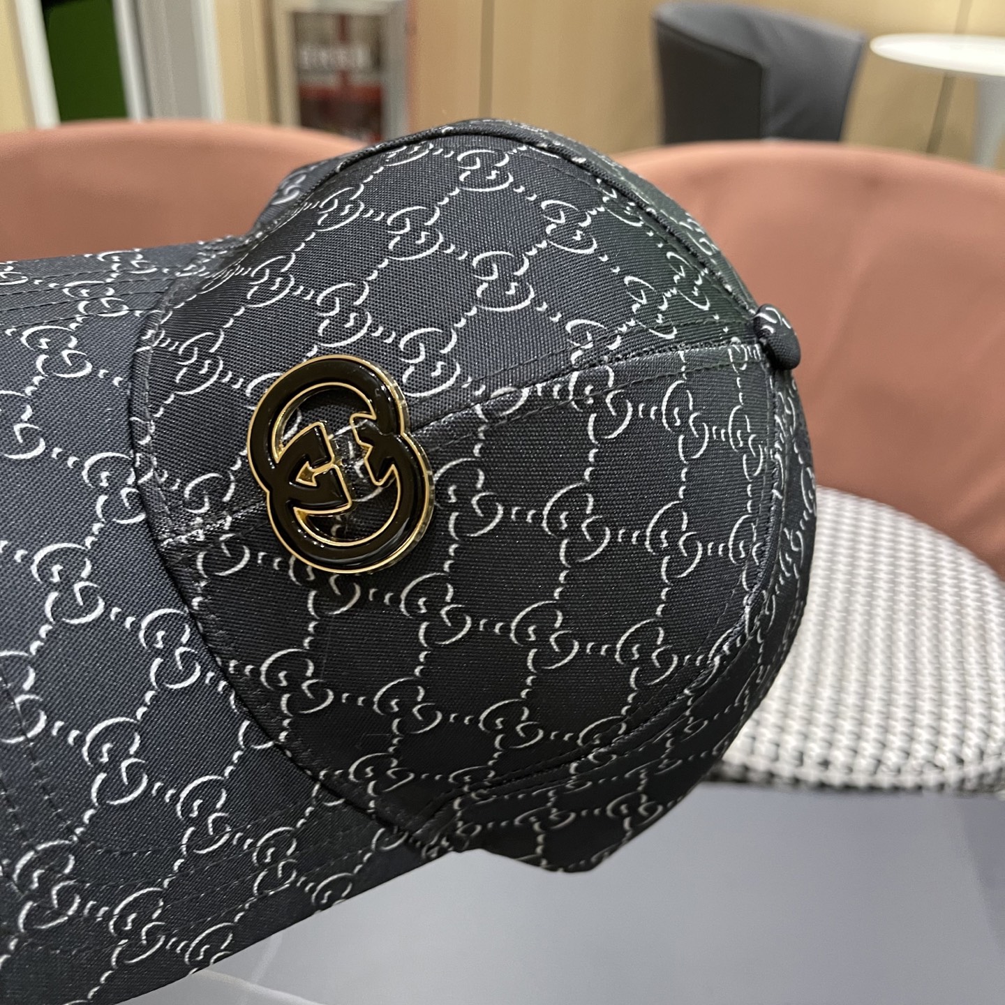 Gucci(古奇)经典原单棒球帽， 1:1开模订制，原版帆布料代购热门，男女可用百搭款，质量超赞！基础头