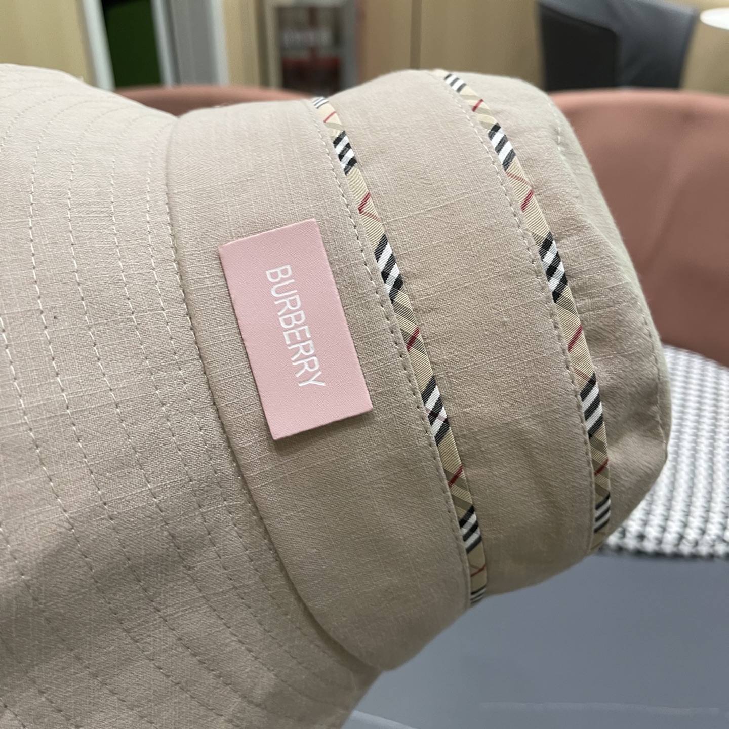  BURBERRY巴宝莉 新渔夫帽女夏遮阳帽春季防晒蝴蝶结防紫外线