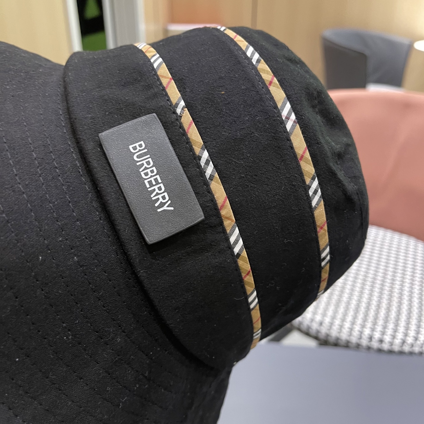  BURBERRY巴宝莉 新渔夫帽女夏遮阳帽春季防晒蝴蝶结防紫外线