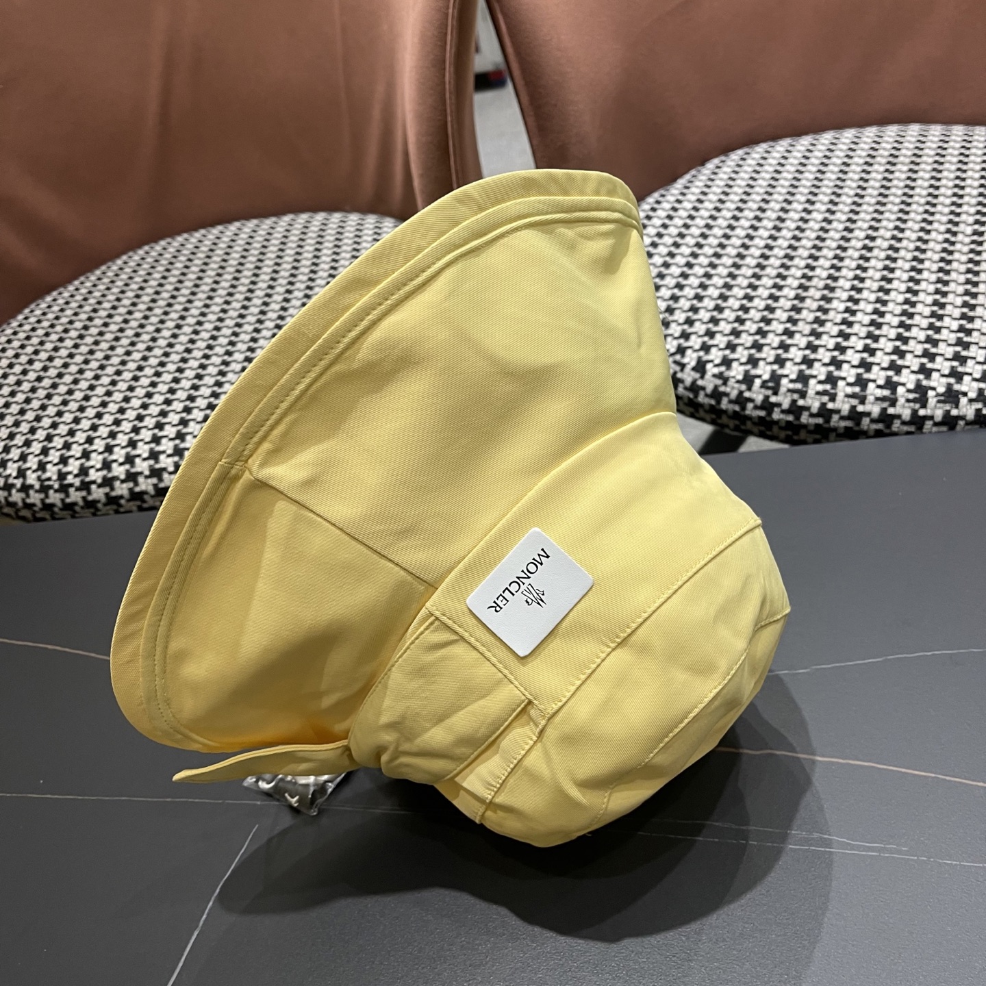 蒙口Moncler🆕新款蝴蝶结渔夫帽夏季薄款防紫外线遮阳防晒帽户外透气太阳帽子女