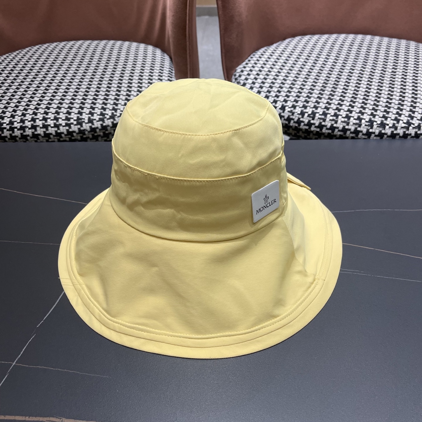 蒙口Moncler🆕新款蝴蝶结渔夫帽夏季薄款防紫外线遮阳防晒帽户外透气太阳帽子女