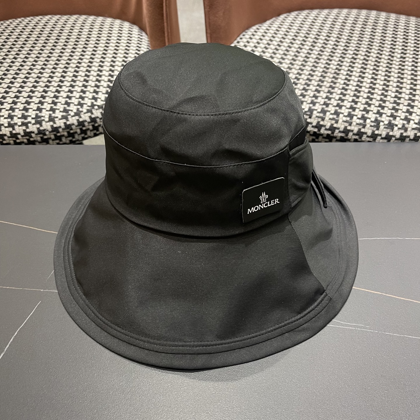蒙口Moncler🆕新款蝴蝶结渔夫帽夏季薄款防紫外线遮阳防晒帽户外透气太阳帽子女