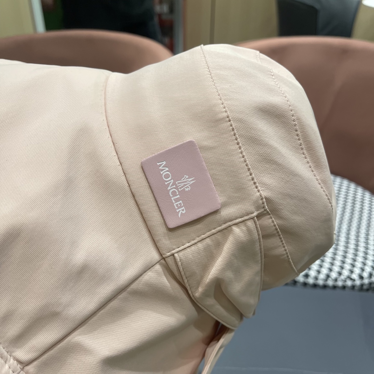 蒙口Moncler🆕新款蝴蝶结渔夫帽夏季薄款防紫外线遮阳防晒帽户外透气太阳帽子女