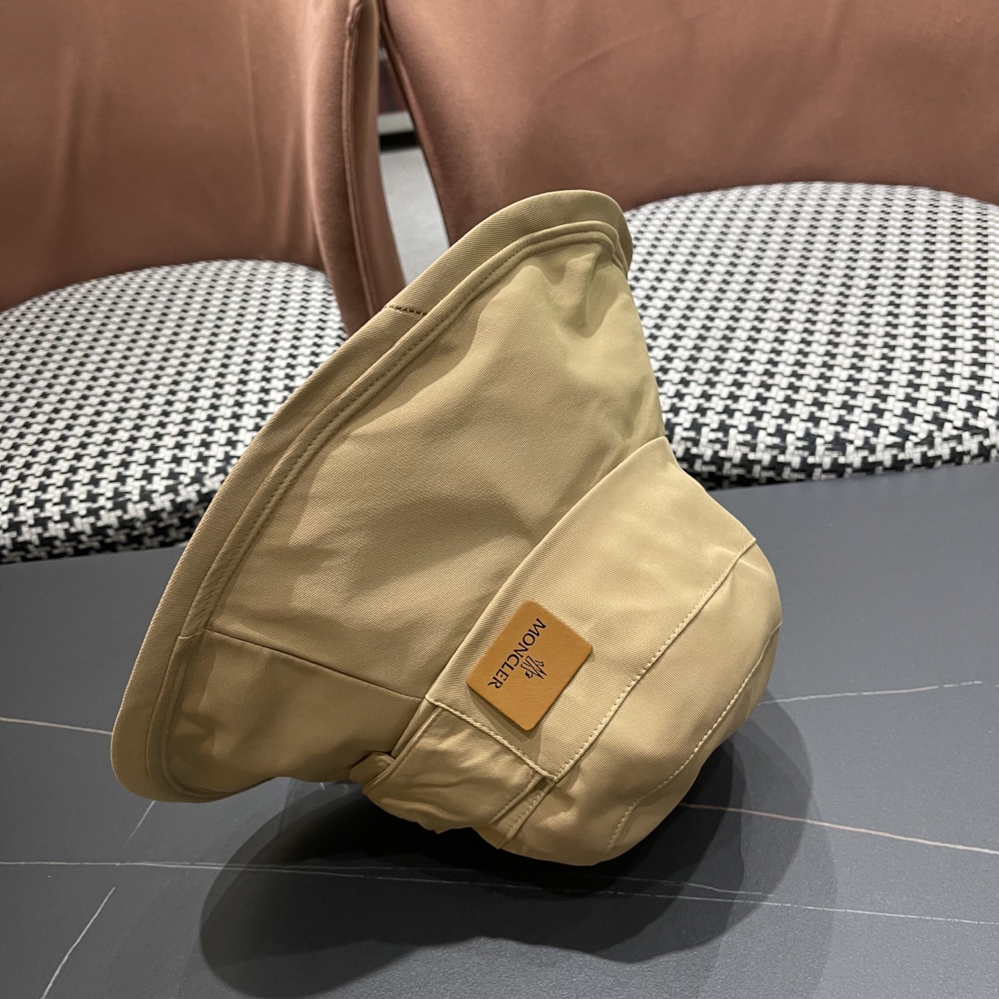 蒙口Moncler🆕新款蝴蝶结渔夫帽夏季薄款防紫外线遮阳防晒帽户外透气太阳帽子女