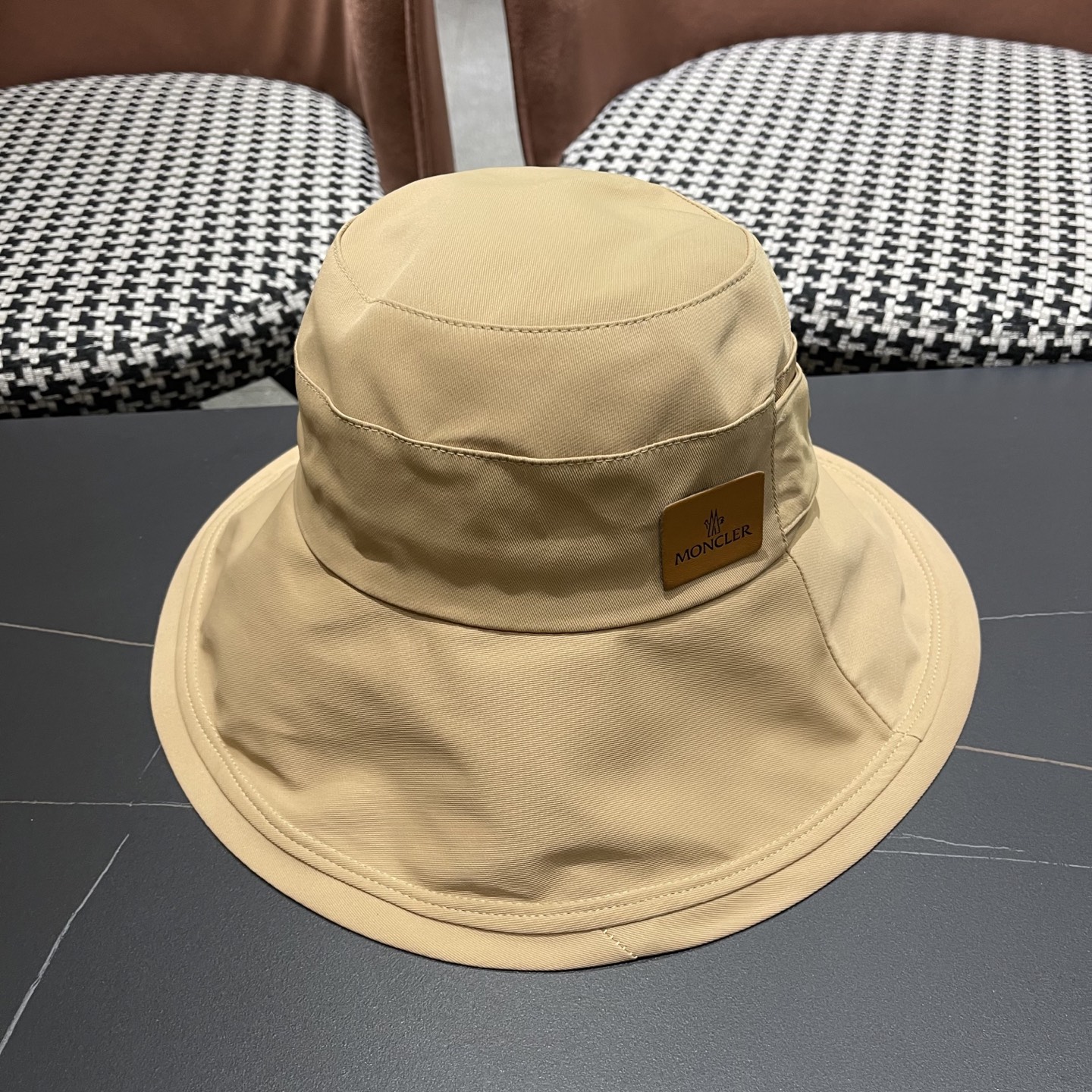 蒙口Moncler🆕新款蝴蝶结渔夫帽夏季薄款防紫外线遮阳防晒帽户外透气太阳帽子女