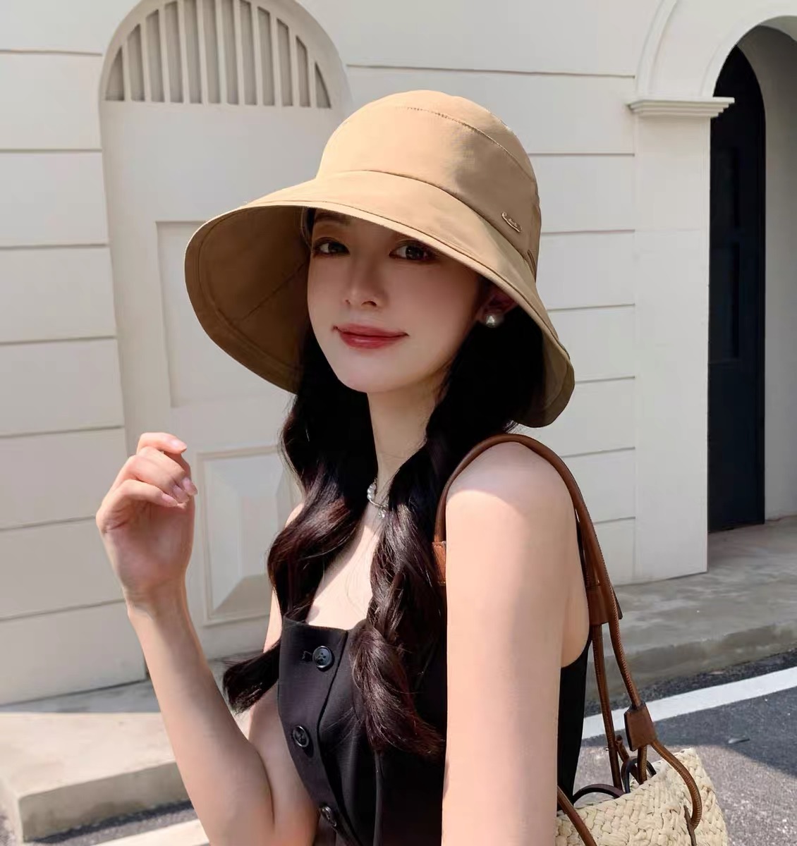 NO:366161,Moncler new bow fisherman hat summer thin UV sun protection hat outdoor breathable sun hat women hat fisherman hat baseball hat knit hat, hat, Moncler, espadrilles, hats蒙口Moncler新款蝴蝶结渔夫帽夏季薄款防紫外线遮阳防晒 帽户外透气太阳帽子女帽子渔夫帽棒球帽针织帽,帽子,Moncler,espadrilles,hats,hat