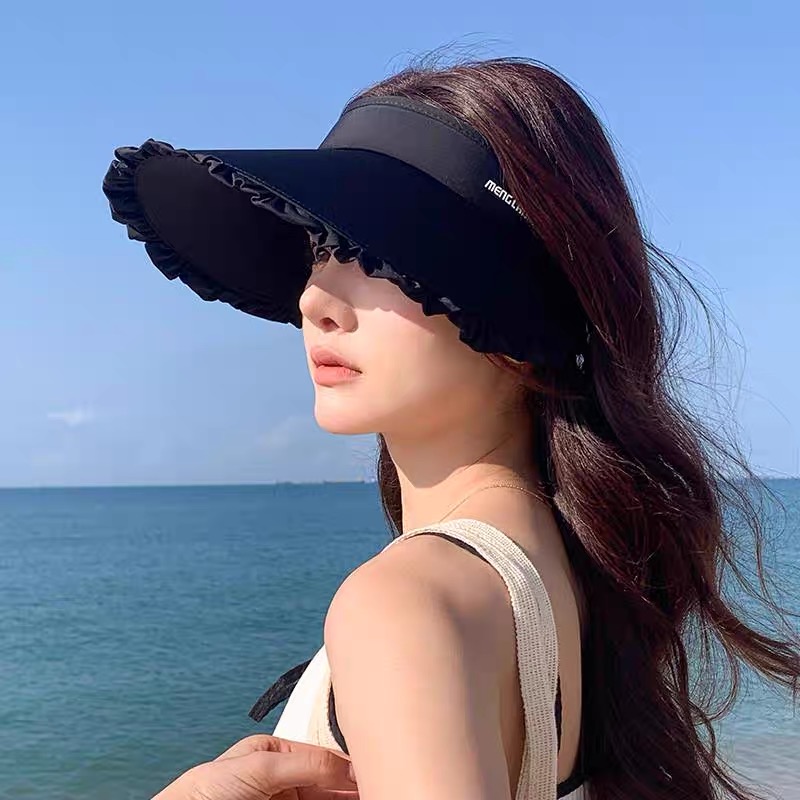  迪奥Dior防晒帽女2025新款夏季户外冰丝大檐透气发箍式防紫外线遮阳空顶帽