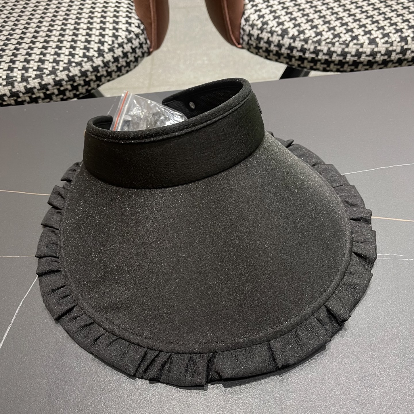  迪奥Dior防晒帽女2025新款夏季户外冰丝大檐透气发箍式防紫外线遮阳空顶帽