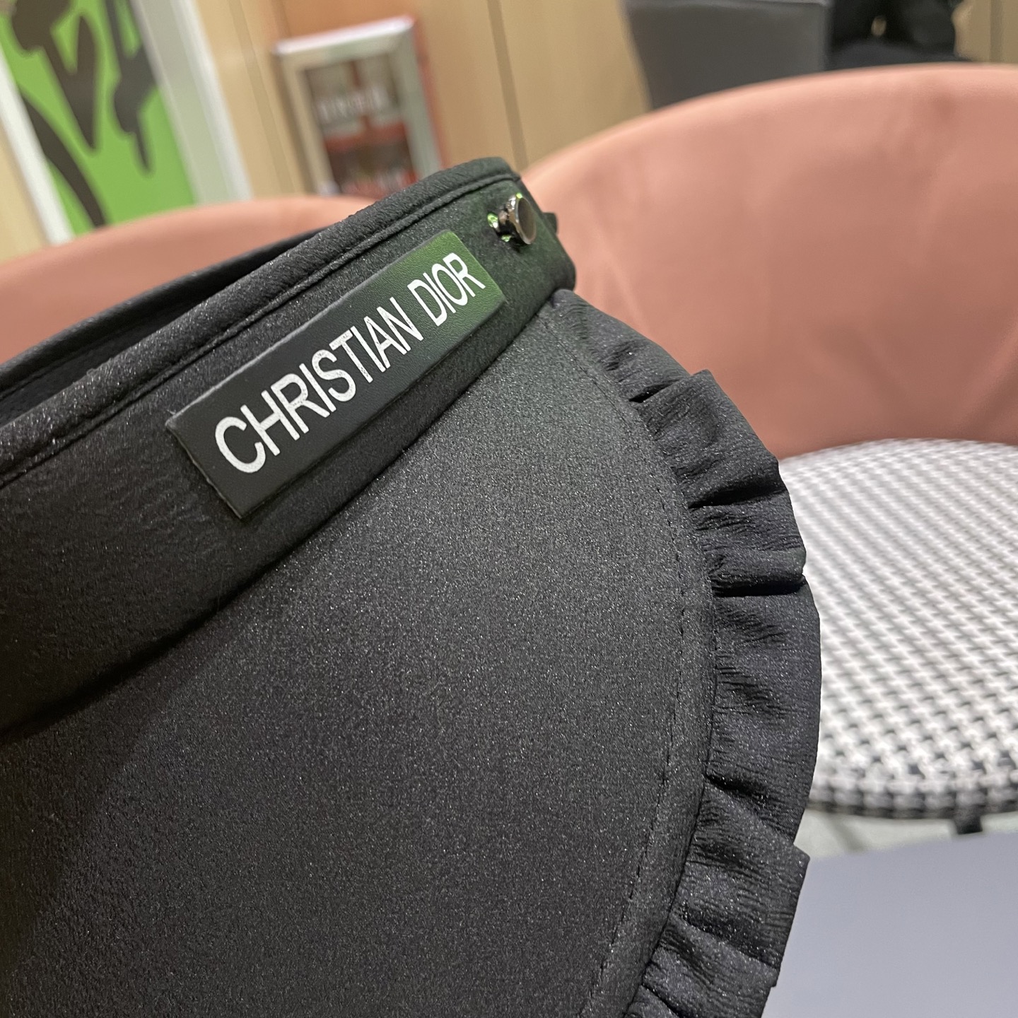  迪奥Dior防晒帽女2025新款夏季户外冰丝大檐透气发箍式防紫外线遮阳空顶帽