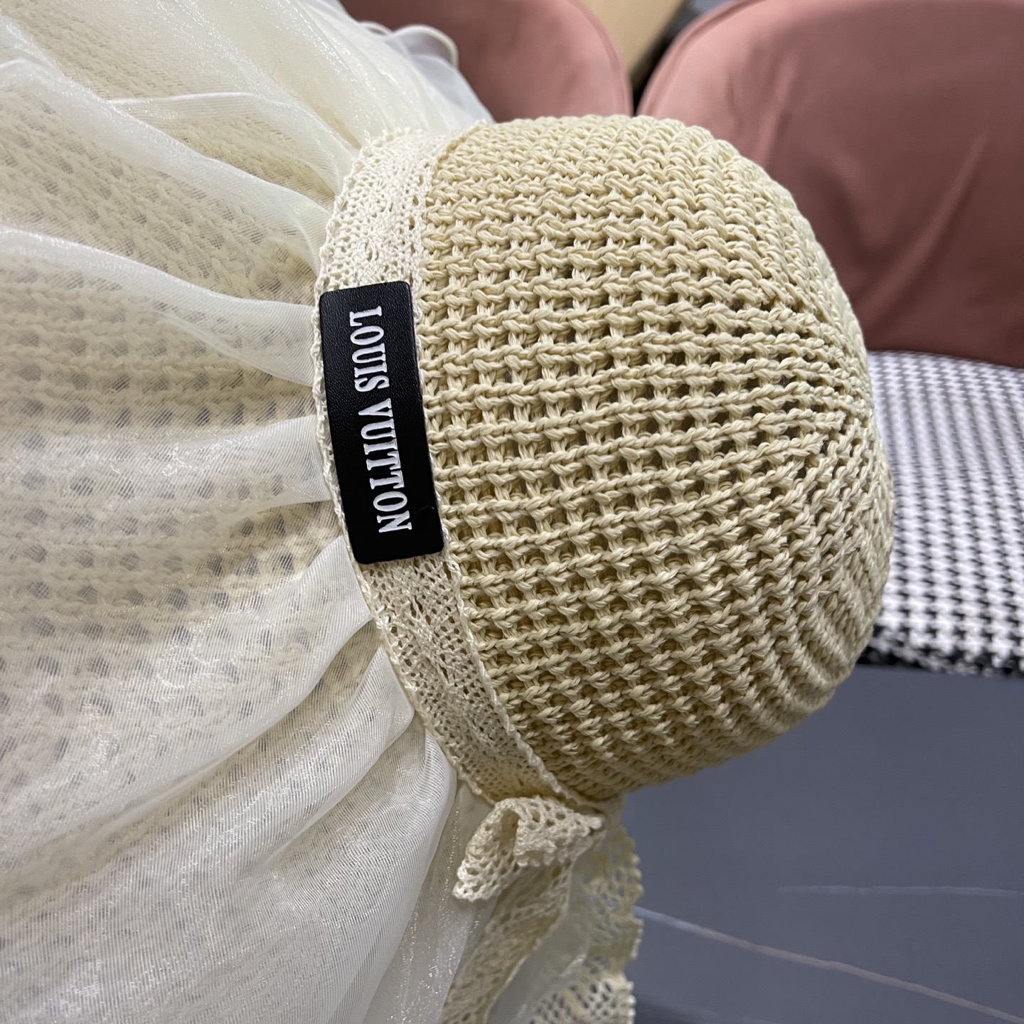  Lv路易威登 2025新款蕾丝大帽檐帽女夏季海边沙滩遮阳防晒
帽草编遮全脸防紫外线帽子