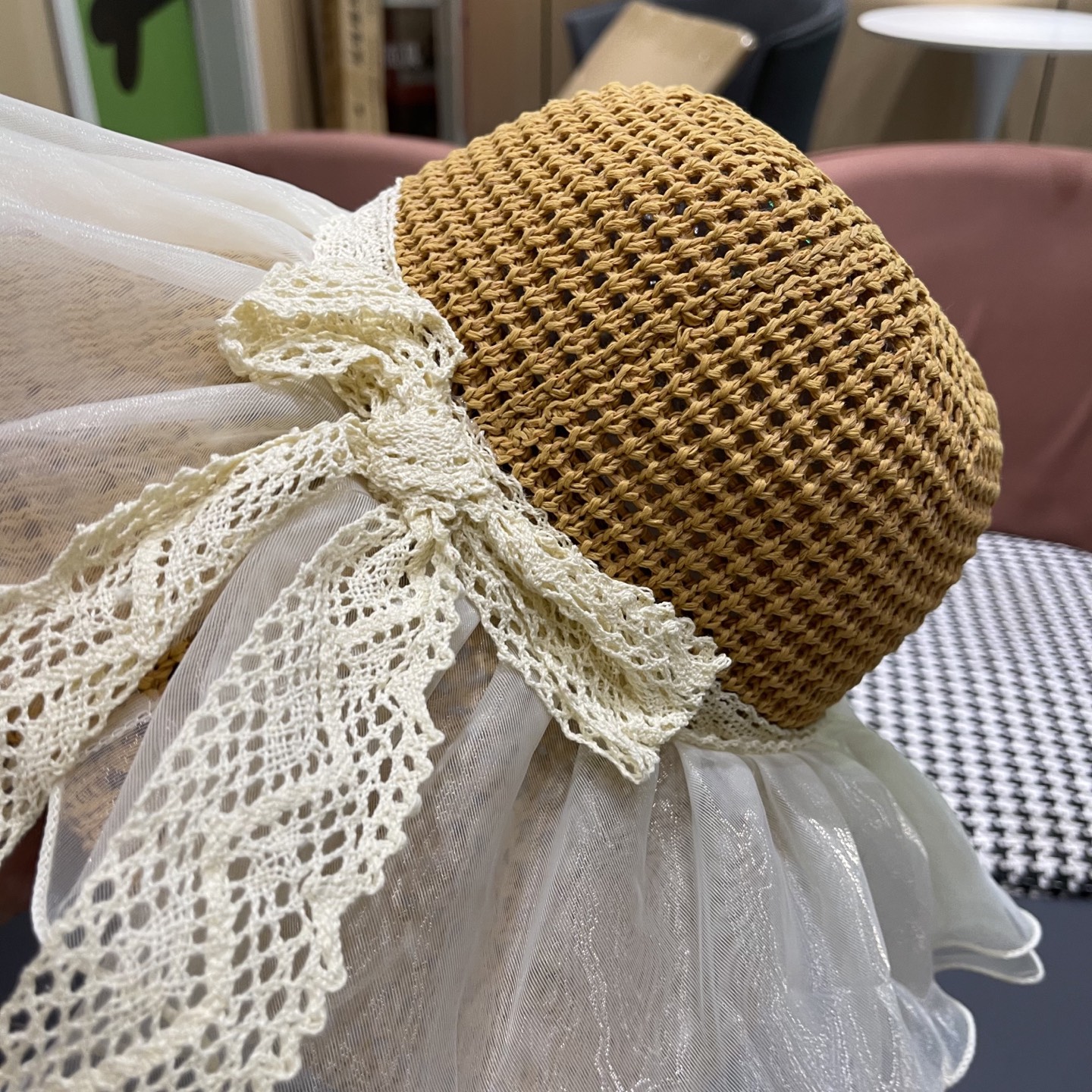  Lv路易威登 2025新款蕾丝大帽檐帽女夏季海边沙滩遮阳防晒
帽草编遮全脸防紫外线帽子