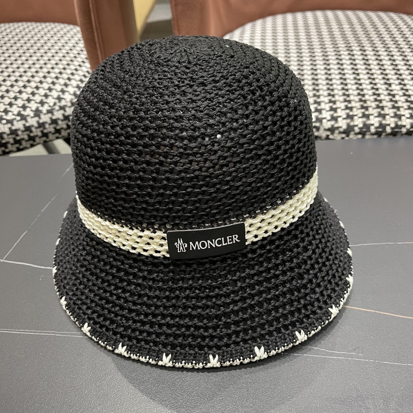 NO:363087,Moncler 2025 thin straw woven fisherman hat for women in summer hollow breathable sun protection sun hat showing face small bucket basin hat straw hat fisherman hat baseball hat knit hat, hat, Moncler, espadrilles, espadrilles, hats蒙口Moncler 2025薄款草编渔夫帽女夏季镂空透气遮阳防 晒太阳帽显脸小水桶盆帽帽子草帽渔夫帽棒球帽针织帽,帽子,Moncler,espadrilles,espadrilles,hats,hat