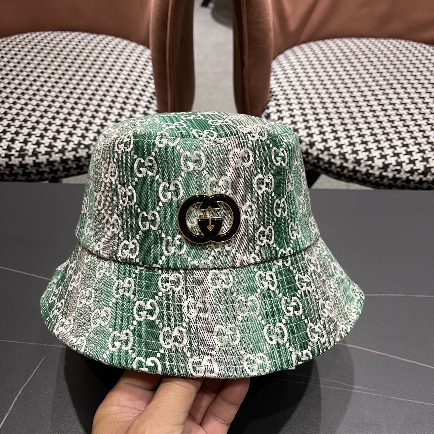  Gucci古奇渔夫帽🫶官网同步上线 韩版新款英式运动款重工定制款11原单品质 男女通用渔夫帽 美邦提花