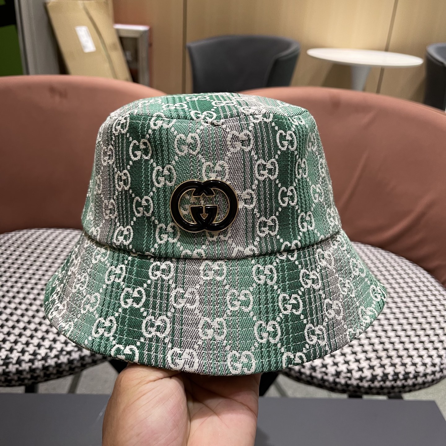  Gucci古奇渔夫帽🫶官网同步上线 韩版新款英式运动款重工定制款11原单品质 男女通用渔夫帽 美邦提花