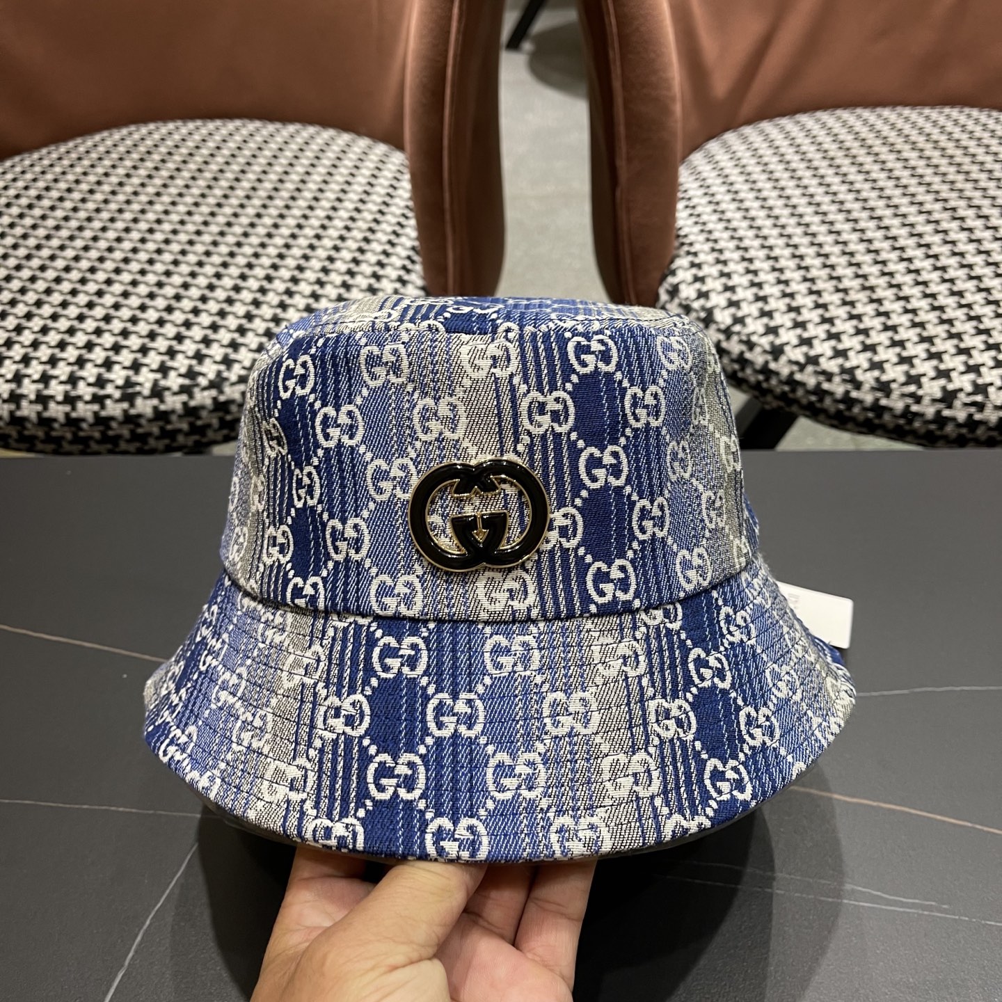  Gucci古奇渔夫帽🫶官网同步上线 韩版新款英式运动款重工定制款11原单品质 男女通用渔夫帽 美邦提花