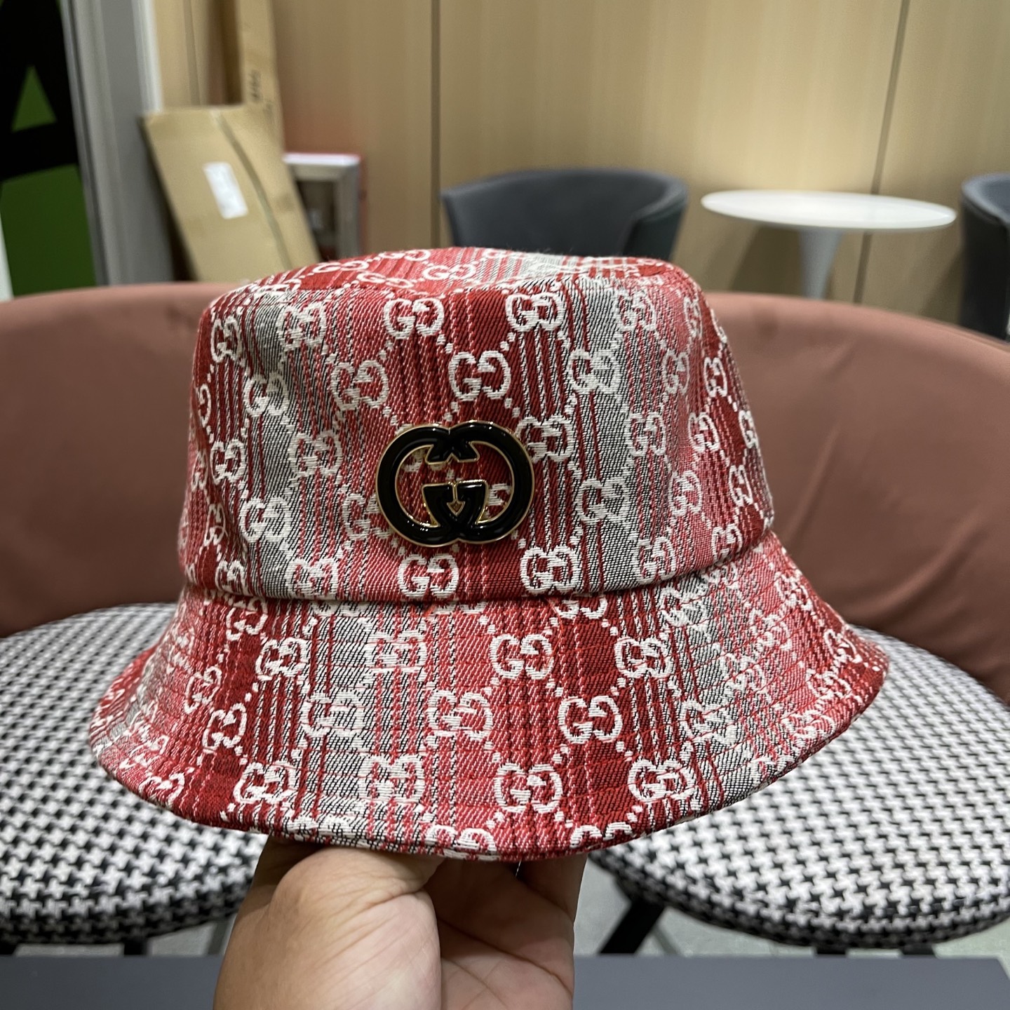  Gucci古奇渔夫帽🫶官网同步上线 韩版新款英式运动款重工定制款11原单品质 男女通用渔夫帽 美邦提花