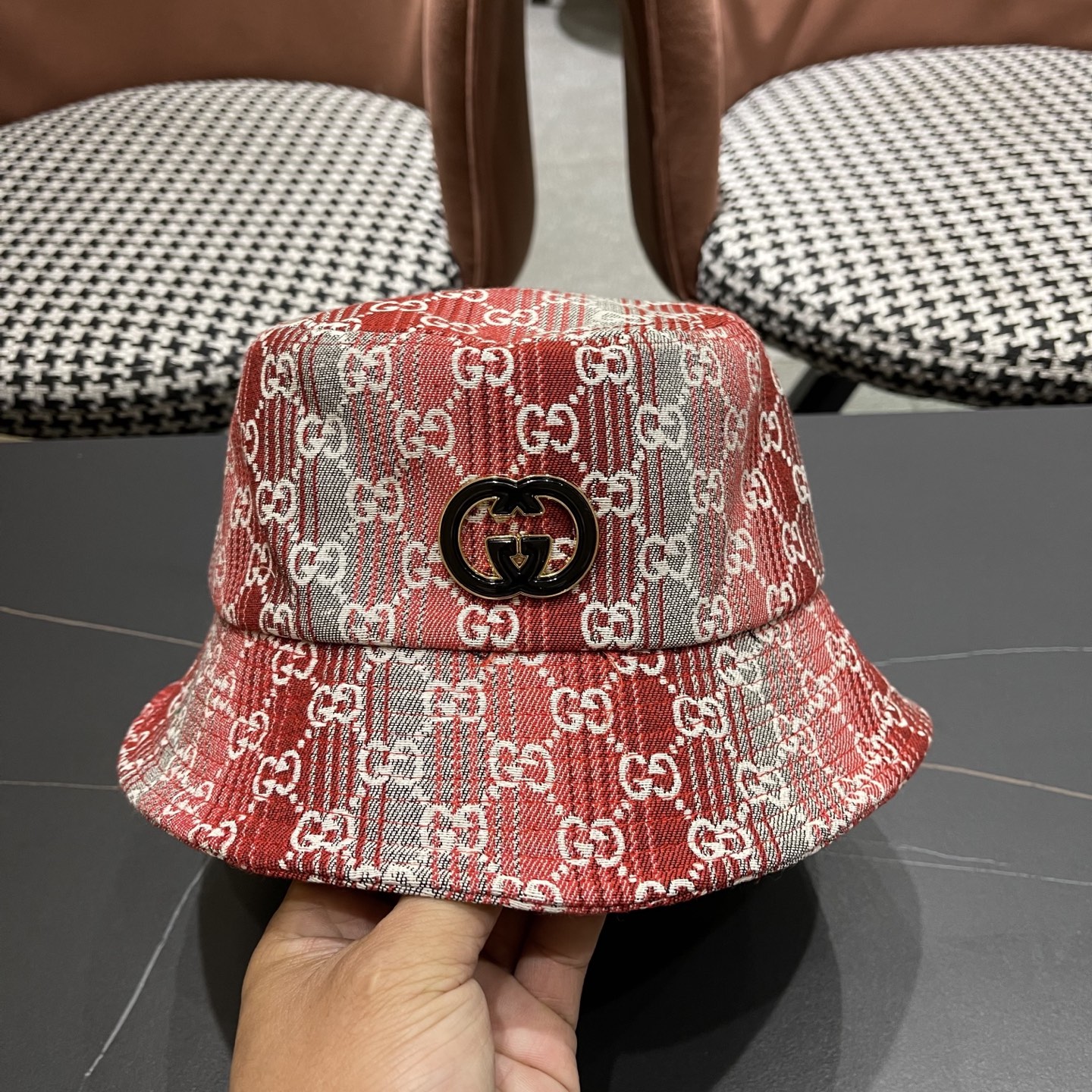  Gucci古奇渔夫帽🫶官网同步上线 韩版新款英式运动款重工定制款11原单品质 男女通用渔夫帽 美邦提花