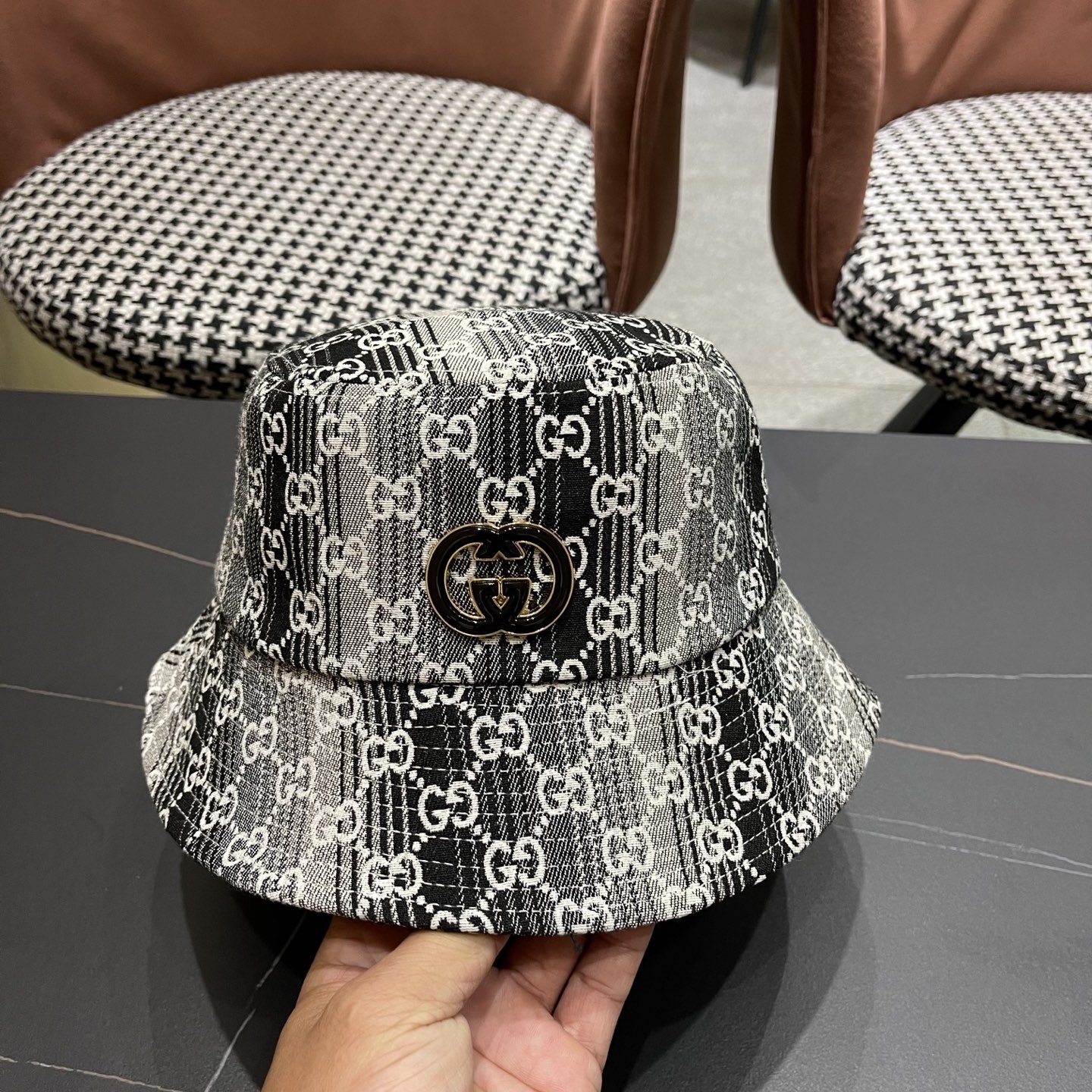  Gucci古奇渔夫帽🫶官网同步上线 韩版新款英式运动款重工定制款11原单品质 男女通用渔夫帽 美邦提花