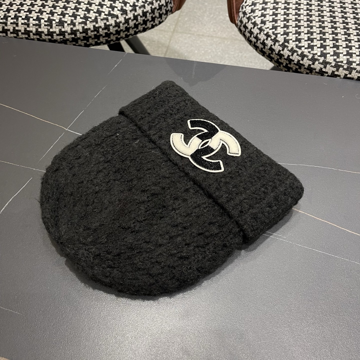  Chanel官网品质香奈儿2025秋冬网红时尚博主推荐款毛线帽，小红书爆款，手感超柔软舒适的针织线帽，