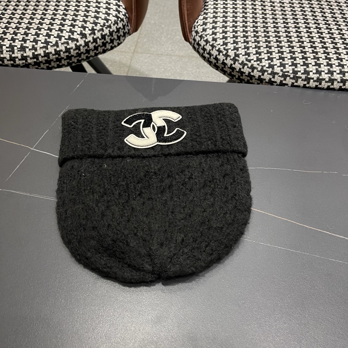  Chanel官网品质香奈儿2025秋冬网红时尚博主推荐款毛线帽，小红书爆款，手感超柔软舒适的针织线帽，