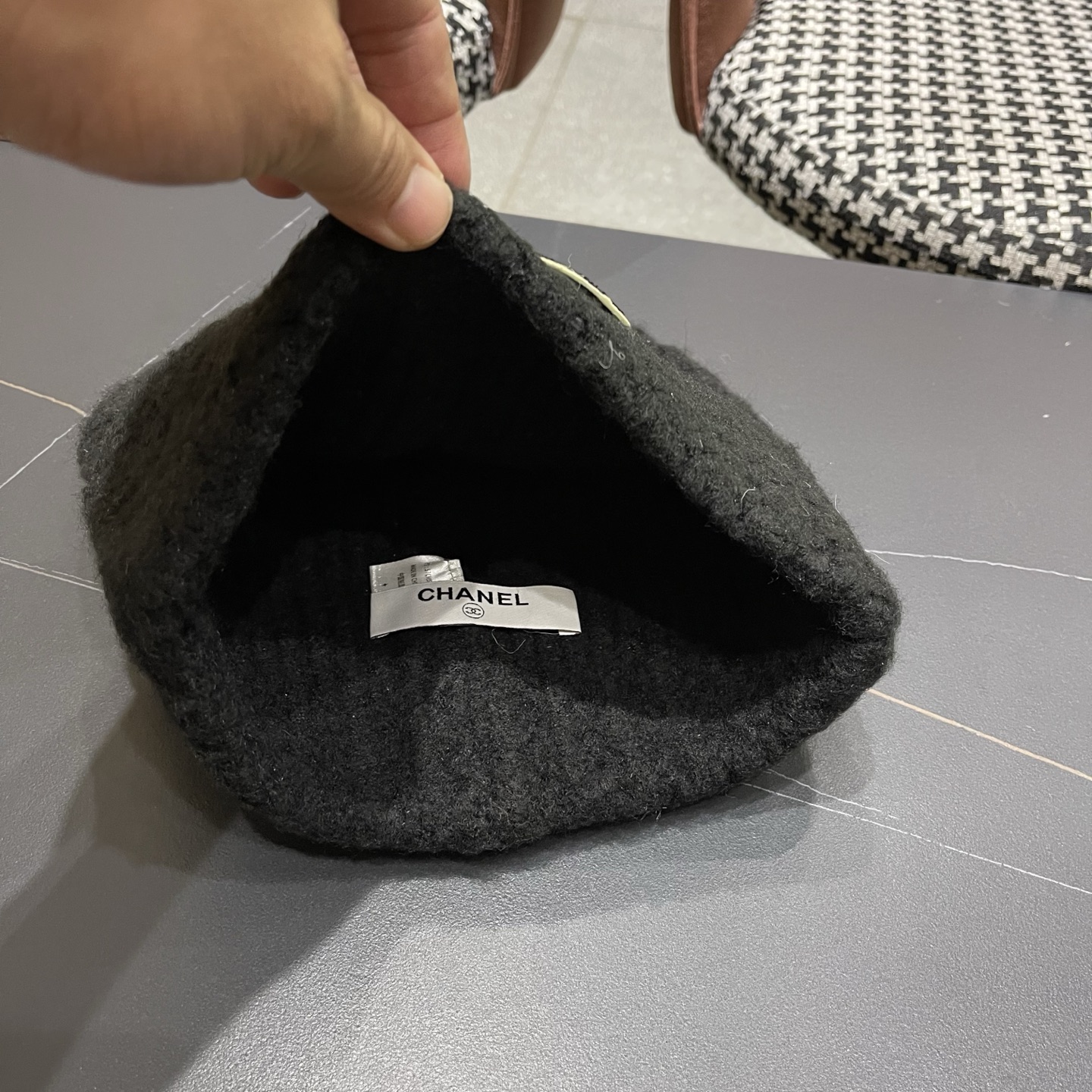  Chanel官网品质香奈儿2025秋冬网红时尚博主推荐款毛线帽，小红书爆款，手感超柔软舒适的针织线帽，